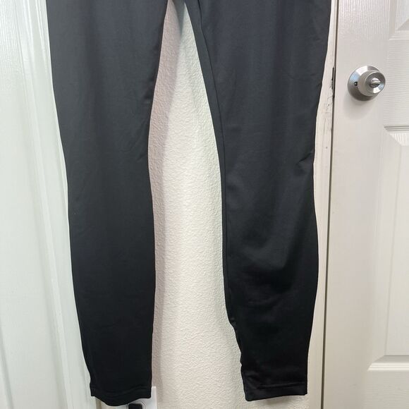 Bebe Bar Detail Jumpsuit Women’s Size Medium Black Gold Bar New - Picture 4 of 13